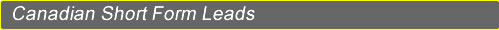 Canadian Short Form Leads