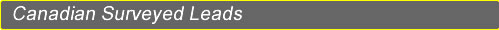 Canadian Surveyed Leads